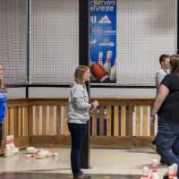 Alumni fowling at the Fowling Fun Event